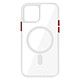 Avizar Coque pour iPhone 12 Mini Magsafe Antichoc Cercle magnétique Rouge Coque Magsafe Rouge en Polycarbonate, iPhone 12 Mini