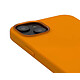 Decoded Coque Compatible avec le MagSafe Silicone Antimicrobienne pour iPhone 14 Plus Abricot pas cher
