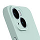 Acheter Avizar Coque Silicone pour iPhone 15 Caméra Protégée Doux au Toucher  Vert Menthe