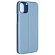 Avizar Étui Clear View pour iPhone 15 Clapet Miroir Fonction Support  Bleu Protection en polycarbonate bleu, collection Mirror Cover, avec clapet Clear View spécialement conçu pour votre iPhone 15