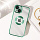 Avizar Coque pour iPhone 14 Paillette Amovible Silicone Gel  Vert pas cher