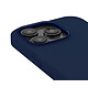 Decoded Coque Compatible avec le MagSafe Silicone Antimicrobienne pour iPhone 14 Pro Bleu pas cher