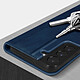Avis Avizar Etui Folio pour Samsung Galaxy S22 Plus Porte Carte Simili Cuir Daim  bleu