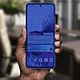 Acheter Avizar Housse Samsung Galaxy A51 Clapet Effet Miroir Support Vidéo Bleu