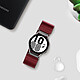 Avis Avizar Bracelet pour Samsung Galaxy Watch 4 en nylon Tissé Auto ajustable Bordeaux