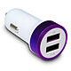 Metronic 471096 Chargeur allume-cigares 2 USB-A 2.1 A - violet