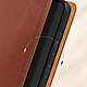 Acheter Avizar Housse Portefeuille pour Samsung Galaxy S24 Cuir Véritable Marron