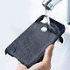 Acheter Avizar Coque pour Google Pixel 4A Rigide Finition Tissu Ultra-fine Lavable à l'eau Bleu