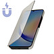 Avizar Étui Clear View pour Samsung Galaxy A34 5G Clapet Miroir Fonction Support  Argent pas cher