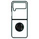 Avizar Coque pour Samsung Galaxy Z Flip 4 Bi-matière Bague Métallique Support Vidéo  Vert - Coque de protection avec un anneau de maintien conçue spécialement pour votre Samsung Galaxy Z Flip 4