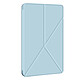 Avizar Étui pour Samsung Galaxy Tab S9 Plus Clapet Origami Support Différents Angles  Bleu Ciel - Une housse en éco-cuir bleu ciel pour protéger intégralement votre Samsung Tab S9 Plus