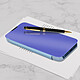 Avizar Housse iPhone 12 Pro Max Clapet translucide Design Miroir Support Vidéo bleu pas cher