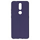 Avizar Coque Nokia 2.4 Flexible Antichoc Finition Mat Anti-traces bleu Coque de protection bleue conçue pour votre téléphone Nokia 2.4