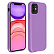 Avizar Coque iPhone 11 Silicone Semi-rigide Mat Finition Soft Touch Violet Coque de protection spécialement conçue pour Apple iPhone 11