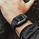 Avizar Bracelet pour Apple Watch Ultra 49mm Silicone Bumper Ajustable  Noir pas cher