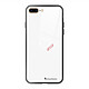 LaCoqueFrançaise Coque iPhone 7 Plus/ 8 Plus Coque Soft Touch Glossy Coeur Blanc Amour Design