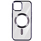 Avizar Coque MagSafe pour iPhone 15 Plus Silicone Protection Caméra  Contour Chromé Violet Coque MagSafe conçue spécifiquement pour votre Apple iPhone 15 Plus
