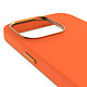 Avis Decoded Coque MagSafe pour iPhone 15 Pro Silicone Mat Doux Abricot Orange