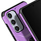 Avizar Coque pour Samsung Galaxy S24 Bague Support Cache caméra Violet Clair pas cher