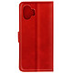Avizar Étui pour Nothing Phone 2 Portefeuille Support Vidéo Languette Magnétique  Rouge - Étui de protection en simili cuir rouge série Khazneh, spécialement conçue pour le Nothing Phone 2