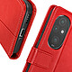 Acheter Avizar Etui Clapet pour Honor 200 Pro Portefeuille Support Vidéo Rouge