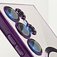 Acheter Avizar Coque MagSafe pour Samsung S23 Ultra silicone protection caméra Transparent / Violet