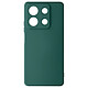 Avizar Coque pour Xiaomi Redmi Note 13 5G Soft Touch Mat Silicone Flexible Vert Foncé Conception ergonomique agréable au toucher pour une prise en main confortable