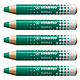 STABILO Crayon marqueur MARKdry - vert x 5 Marqueur pour tableaux blancs