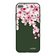 Evetane Coque iPhone 7 Plus / 8 Plus Silicone Liquide Douce vert kaki Cerisier