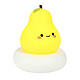 Avizar Veilleuse poire Lumière Chaude Eclairage Réglable Autonomie 6H  jaune Lampe de chevet kawaii, à l'effigie d'une poire.
