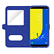 Avizar Etui folio Bleu à fenêtre pour Samsung Galaxy J6 pas cher