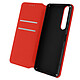 Avizar Étui Sony Xperia 10 III Clapet Portefeuille Support Vidéo rouge Étui rouge spécialement conçu pour Xperia 10 III