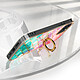 Avis Avizar Coque pour iPhone 11 Bi-matière avec Bague de maintien à strass effet bijou Motif écaille multicolore