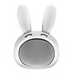 Moxie Enceinte Bluetooth 3W Autonomie 3h Design Lapin Lumineux  Blanc - Une enceinte nomade proposée par la marque Moxie pour profiter de votre musique