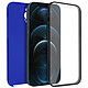 Avizar Coque Apple iPhone 12 Pro Max Protection Arrière Rigide et Avant Souple bleu - Coque de protection spécialement conçue pour Apple iPhone 12 Pro Max