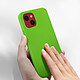 Acheter Avizar Coque iPhone 13 Silicone Semi-rigide Finition Soft-touch vert