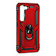 Avizar Coque pour Samsung Galaxy S23 Rigide Bague Support  Rouge - Coque de protection bi-matière spécifiquement conçu pour le Samsung Galaxy S23