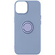 Avizar Coque Silicone pour iPhone 14 Flexible avec Bague Support  Bleu Lavande Coque arrière multifonctionnelle, série Flexyring, pour iPhone 14