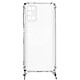 Avizar Coque Galaxy A03s Anneau personnalisable avec bijou/Chaîne - Transparent Coque transparente conçu sur mesure pour Samsung Galaxy A03s
