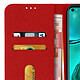 Avizar Étui Huawei P40 Lite Housse Intégrale Porte-cartes Fonction Support rouge pas cher