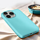 Acheter Avizar Coque pour iPhone 15 Pro Silicone Premium Semi rigide Finition Mate Douce  Turquoise