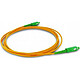 METRONIC Câble Fibre Optique Monomode - 2m Orange Souple et robuste