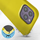 Avis Avizar Coque pour iPhone 14 Pro Silicone Semi-rigide Finition Soft-touch Fine  jaune