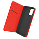 Avizar Étui Samsung Galaxy A52 et A52s Porte-carte Support Vidéo Cuir Véritable rouge Design classe avec son intérieur en cuir de vachette (extérieur éco-cuir).