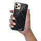 Evetane Coque iPhone 11 Pro Max anti-choc souple angles renforcés transparente Motif Marbre noir pas cher