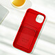 Acheter Avizar Coque pour iPhone 14 Silicone Souple Porte-carte Fine Légère  rouge
