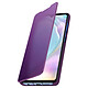 Avizar Housse Huawei P30 Étui Miroir Clapet translucide Stand Vidéo violet Étui Folio spécialement conçu pour le Huawei P30