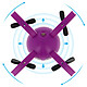 Bigben Mini Drone Enfant Smartphone Bluetooth 40 Stickers  Egg One Violet pas cher