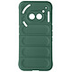 Avizar Coque pour Nothing Phone 2a Antichoc Silicone Motif texturé 3D Vert Foncé - Protection antichoc avec les quatres coins renforcés pour encaisser les coups en cas de chutes