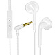 XO Écouteurs Filaires Jack 3.5mm avec Micro et Boutons Multifonctions Blanc - Écouteurs filaires Jack 3.5mm EP62 de XO pour profiter pleinement de vos musiques